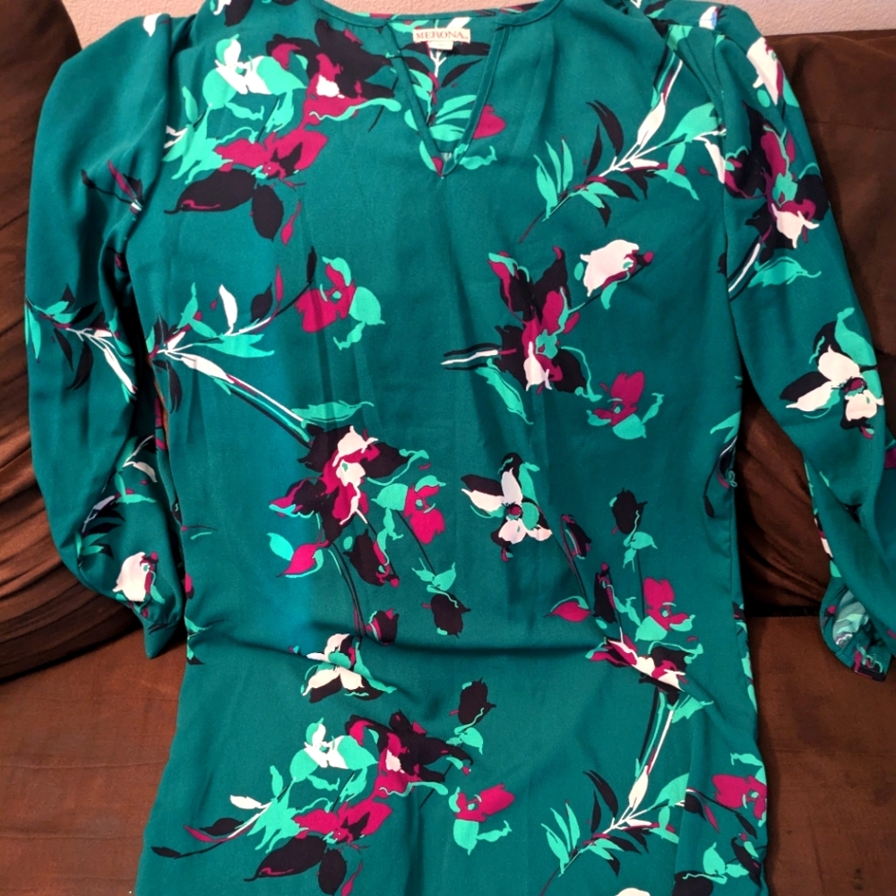 Merona BoHo T-shirt dress floral